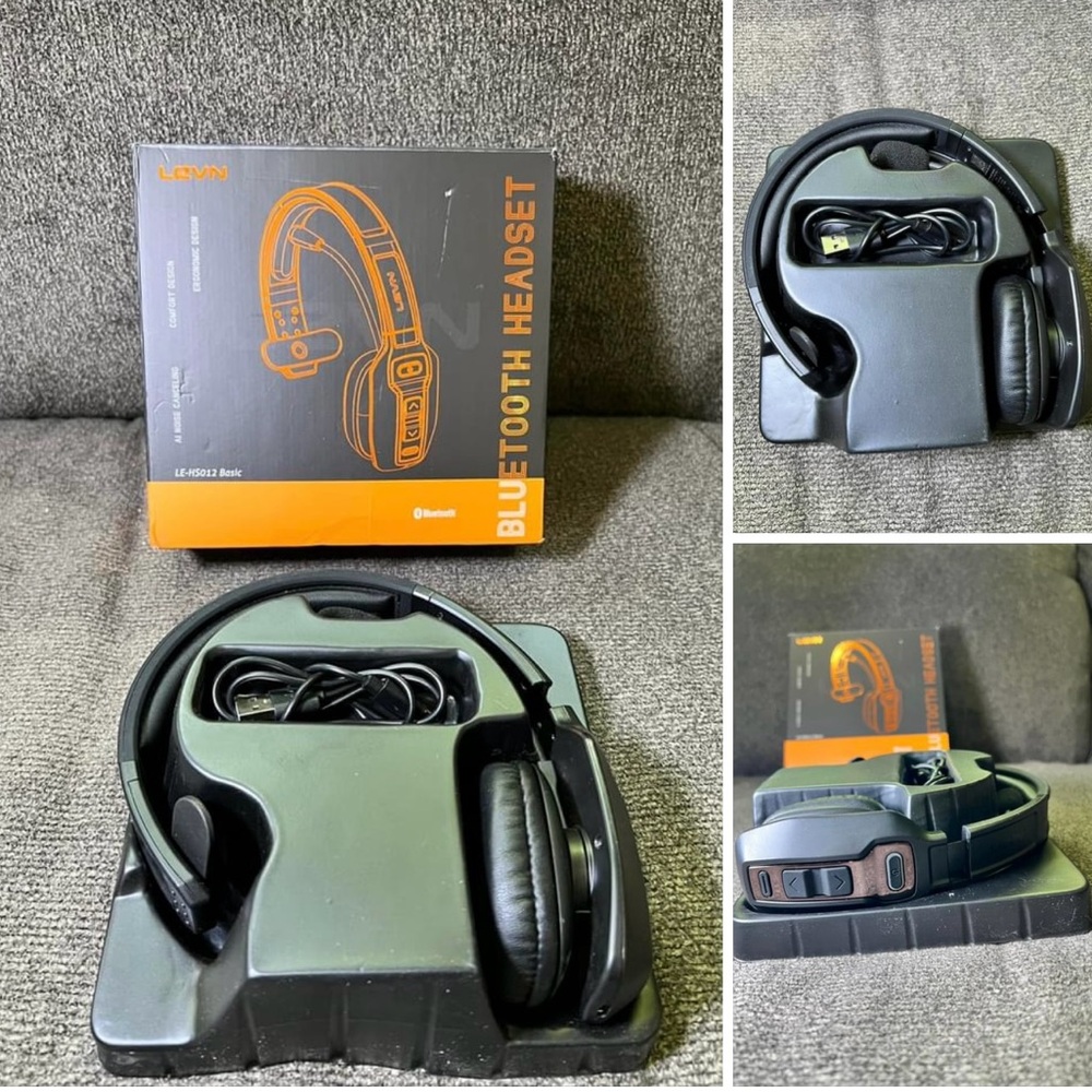 LEVN Bluetooth Headset with Microphone,
